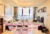 Bán căn hộ 3PN, 112m2, chung cư Thăng Long Number One. LH 0904111677