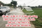 Cần bán 3 lô đất 18; 19; 20 thẳng trục đường UBND Xã Đa Lộc, Hậu Lộc, Thanh Hóa