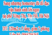 Sang nhượng homestay đủ đồ đạc, vận hành sinh lời ngay tại phố Võng Thị, Tây Hồ, Hà Nội