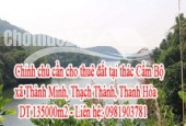 Chính chủ cần cho thuê đất tại thác Cẩm Bộ , xã Thành Minh , huyện Thạch Thành, tỉnh Thanh Hóa